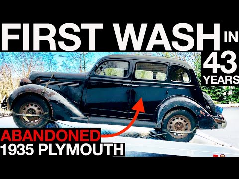 First Wash In 43 Years: 1935 Plymouth PJ Barn Find Will This 87 Year Old Engine Start?!