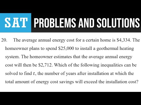 20. The average annual energy cost for a certain home is $4,334. The homeowner plans to spend