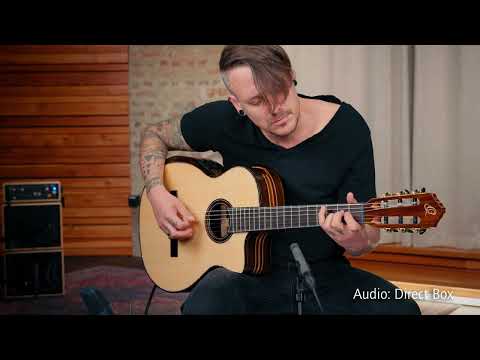 Ortega GRANDSUITE-CE Solid Spruce Top Okoume Slim Neck Nylon 6-String Acoustic-Electric Guitar w/Gig Bag image 21