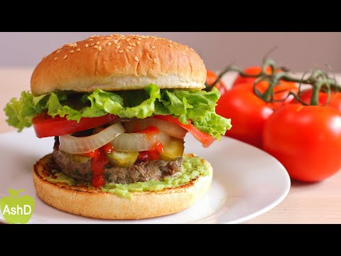 La mejor RECETA de HAMBURGUESA SALUDABLE CASERA