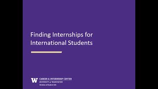 Finding Internships for International Students (Summer 2025)