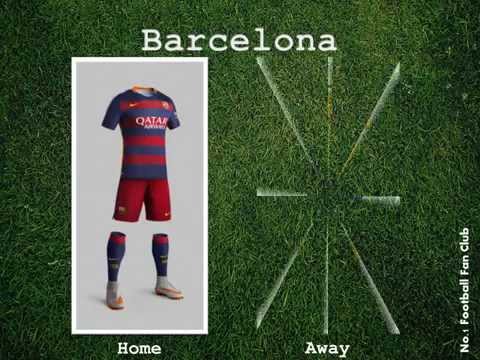 New season football kits 2015-2016 (Home and Away)