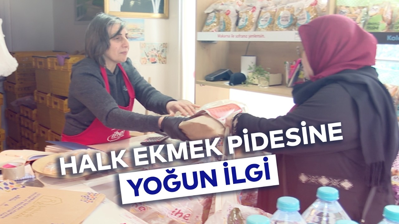 HALK EKMEK PİDESİNE YOĞUN İLGİ