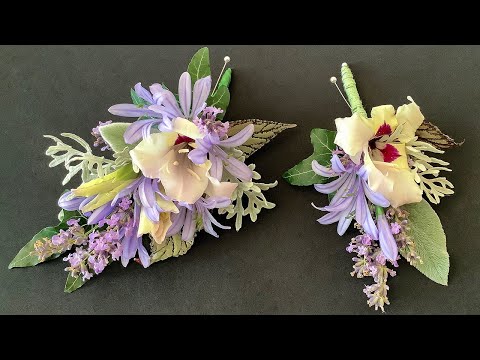 How To Make A Ladies Corsage And Matching Gents Buttonhole