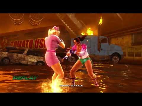 Tekken 6 Nina(Pink Nurse Barefoot) Vs Christie(Hard)