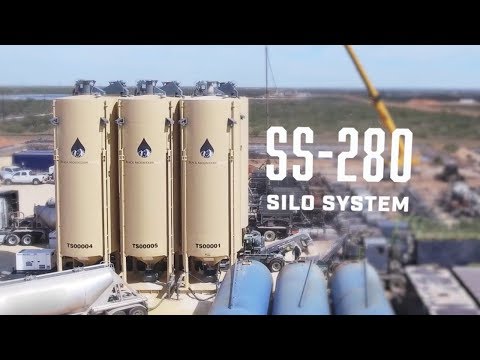 Ss-280 frac sand silo system