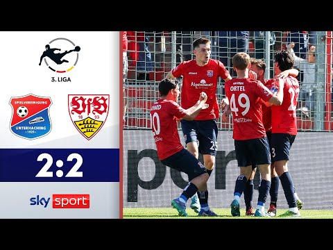 90+3! Unterhaching erkämpft Punkt! | SpVgg Unterhaching - VfB Stuttgart II | HL - 3. Liga 2024/25