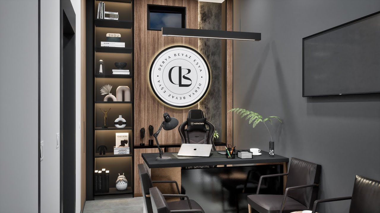 Unreal Engine 5 - Small Office Manager Room Conceptual Animation