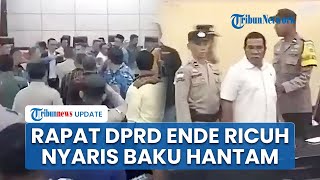 Detik-detik Rapat Paripurna DPRD Ende NTT Ricuh, Nyaris Baku Hantam hingga Bupati Yosef Dievakuasi