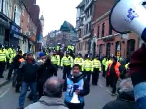 Unite Against Fascism: EDL Leicester Demonstration: Unite & Fight!