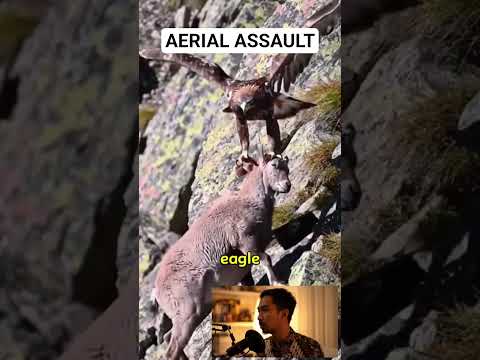 Aerial Assault: Golden Eagle vs Mountain Sheep in Intense Battle #facts #faktaunik