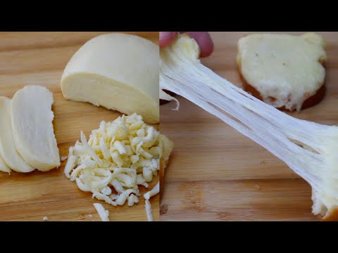 Homemade Mozzarella Cheese Using only 2 Ingredients | Mozzarella Cheese Without Rennet