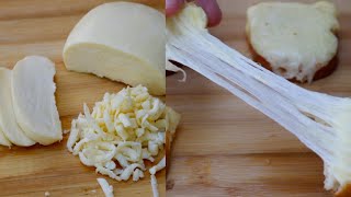 Homemade Mozzarella Cheese Using only 2 Ingredients | Mozzarella Cheese Without Rennet