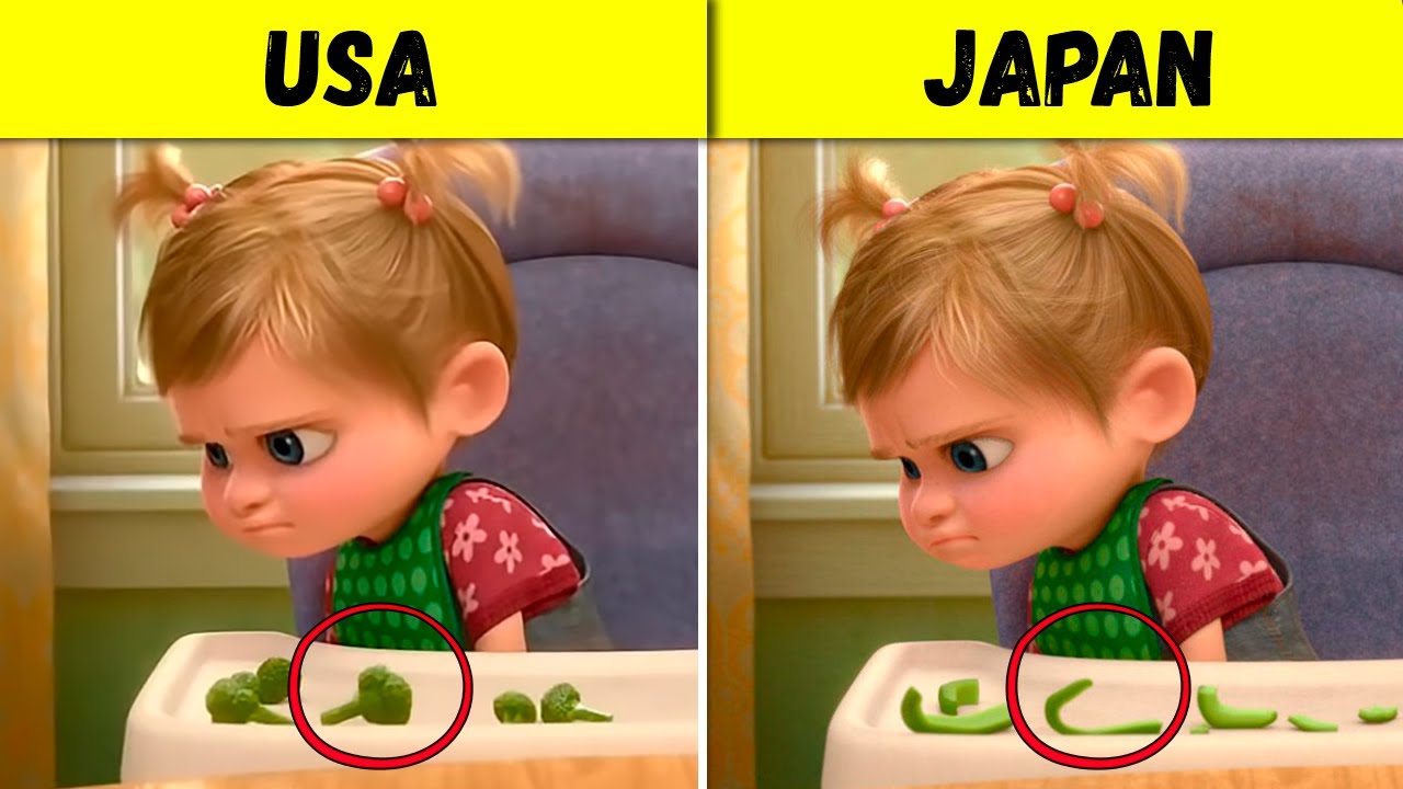 This Is How Disney and Pixar Change Their Cartoons for Different Countries