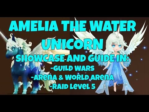 Amelia the Water Unicorn Showcase in GW, Arena, World Arena (RTA) and R5