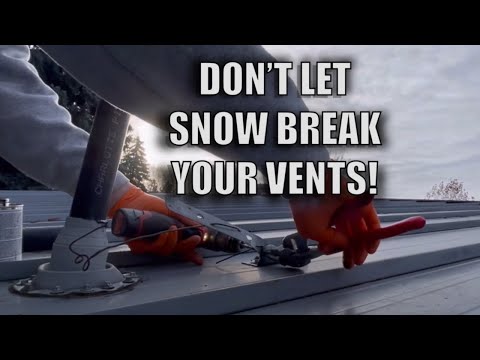 Sewer Vent Broke From Snow! Making Sure It Doesn’t Happen Again!