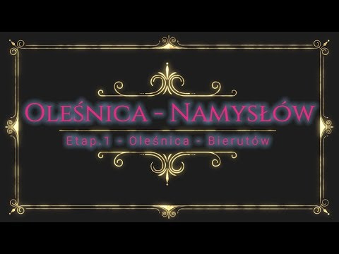OLEŚNICA - BIERUTÓW GPS [DW451][e1 Oleśnica-Namysłów] @BoczneDrogi