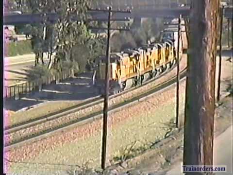 Classic Railroad Series 217 - UP and Santa Fe at San Bernardino, CA December 21, 1988