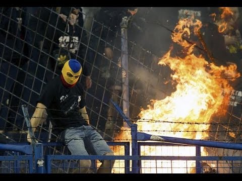 Reportáž TV Prima o řádění fanoušků Baník - Sparta