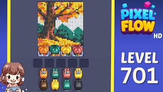 Pixel Flow Level 701 Solution Walkthrough