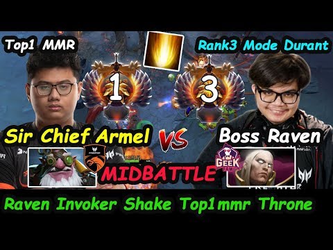 TNC Armel [Sniper] Top1 MMR vs Geekfam.Raven [Invoker] MIDLANE BATTLE Dota2 pro Gameplay 7.23