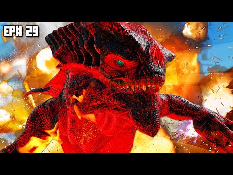ARK: Primal Fear! - Taking On The FIRE COLOSSUS BOSS! SOLO! & Celestial Rex! [ARK Modded - EP29]
