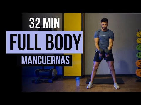 Rutina FULL BODY con mancuernas 🔥 ejercicios con mancuernas para entrenar CUERPO COMPLETO