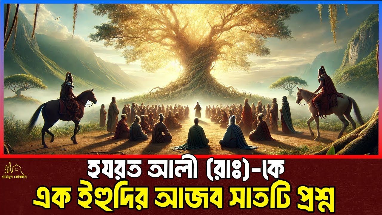 হযরত আলী (রাঃ)-কে এক ইহুদির ব্যাক্তির আজব সাতটি প্রশ্ন । Islamic Story Bangla