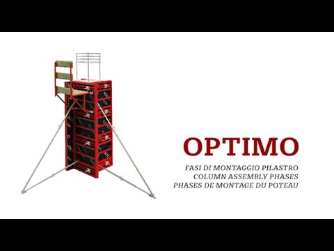 OPTIMO FORMWORK - FASI DI MONTAGGIO PILASTRO / COLUMN ASSEMBLY PHASES / PHASES DE MONTAGE DU POTEAU