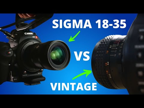 VINTAGE 28mm LENS vs SIGMA 18-35mm f/1.8