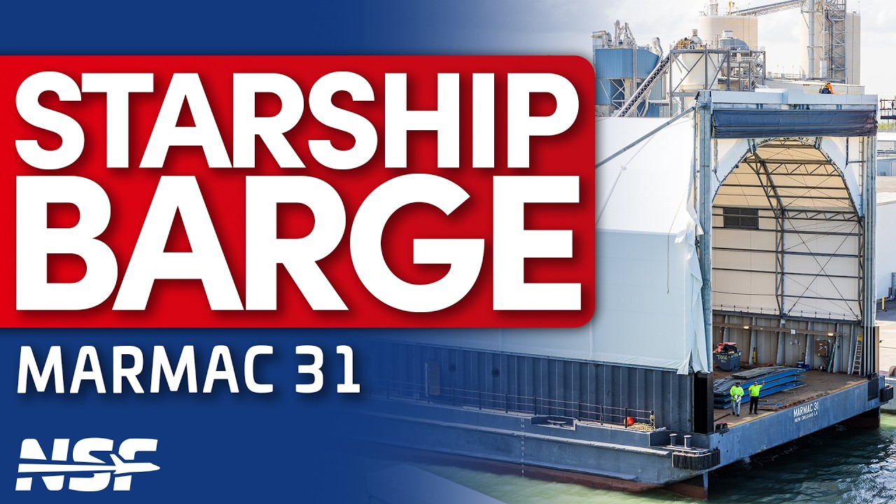Starship Barge "You'll Thank Me Later" arrives at Starbase