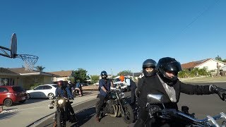 On our way to the 2017 Distinguished Gentleman's Ride Los Angeles