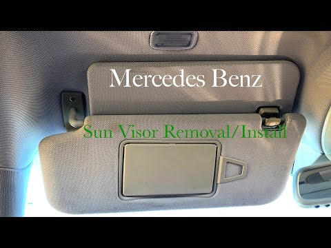 How to Remove Sun Visor on Mercedes W211 E Class | MrCarMAN