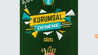 VIP YAYINLARI 2. DENEME  2022 YILI CEVAP ANAHTARI