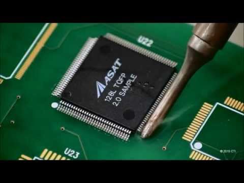 Drag Solder QFP 128 ultra fine-pitch