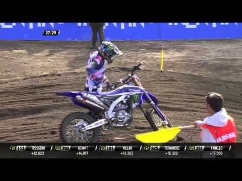 Romain Febvre crash MXGP of Patagonia Argentina MXGP Race 2 2016