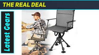 KEMIMOTO Hunting Blind Chair: Amazing 360 Silent Swivel Comfort!