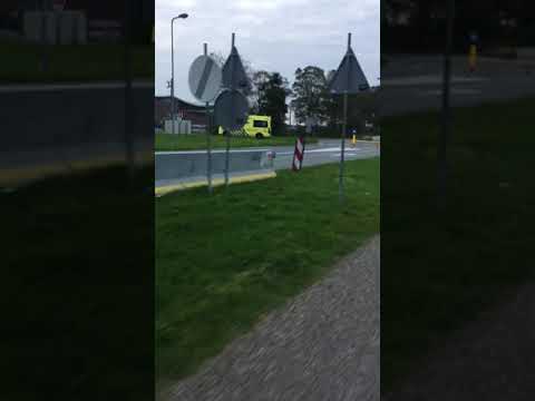Ambulance op Fiets pad
