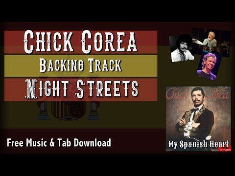 Night Streets Latin Jam Track - Practice Fusion Improvisation  [Chick Corea] #myspanishheart #jazz