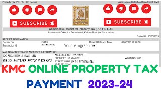 KMC ONLINE PROPERTY TAX PAYMENT NEW FULL PROCESS 2023-24 HOW TO PAY KMC TAX PAYMENT ONLINE BY SELF