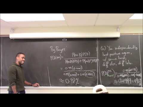 Math 1108-R08 Lecture 18 - More Probability - Bayes; The Birthday Problem; Independence
