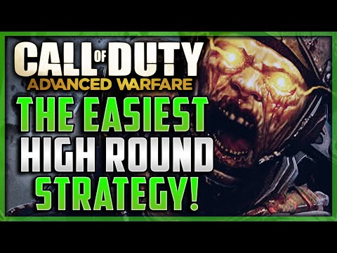 Advanced Warfare Exo Zombies - EASY HIGH ROUND STRATEGY 1-4 PLAYERS 30+!