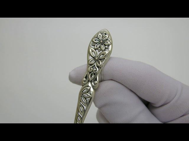 Чайная серебряная ложка "Марта" 11лт Видеообзор