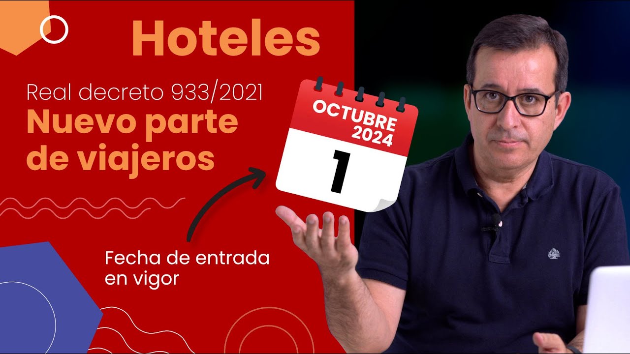 Nuevo parte de viajeros — Real Decreto 933/2021