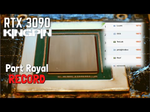 EVGA RTX 3090 KINGPIN TAKES BACK 3DMark Port Royal RECORD at 2.8GHz+