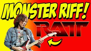 RATT - Eat Me Up Alive Guitar Lesson | Main Riff Tutorial