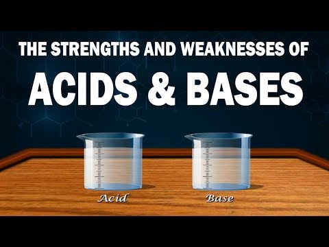 The strengths and weaknesses of acids and bases