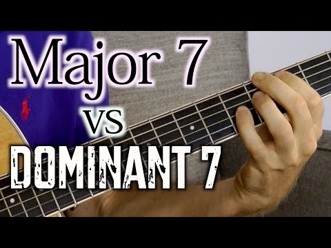 Major 7 vs Dominant 7 Chords