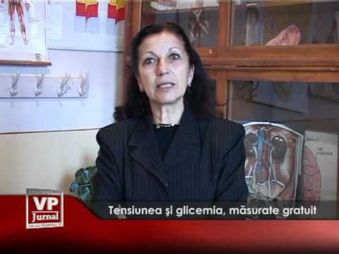 Tensiunea şi glicemia, măsurate gratuit
