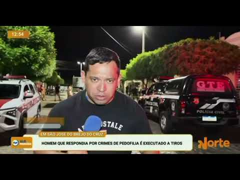 Um jovem de 36 anos foi executado a tiros no centro da cidade de São José do brejo do cruz